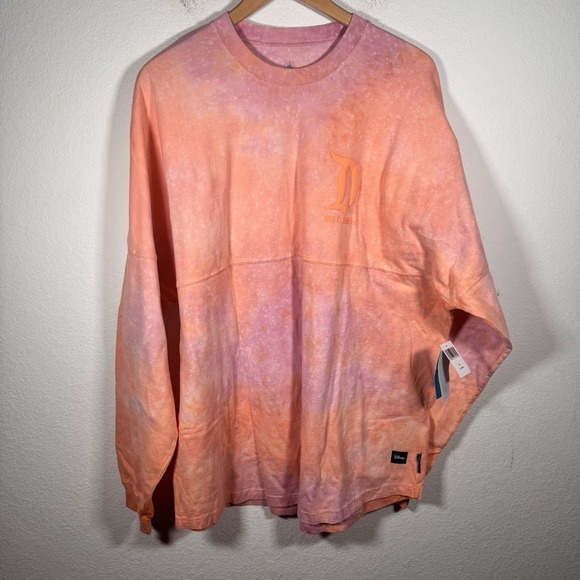 NWT!! Disney Peach Tie-Dye Spirit Jersey Lightweight Disneyland |‎ Size XL - Picture 1 of 5
